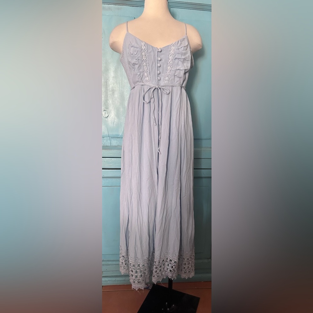 Motherhood Light Blue Maxi Dress